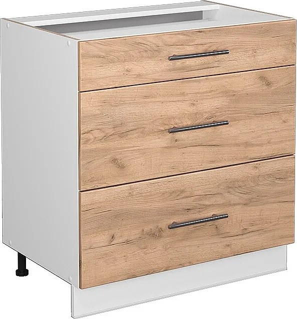 Szafka dolna do kuchni złoty dąb energetyczny 80x51.6x82 fame-line