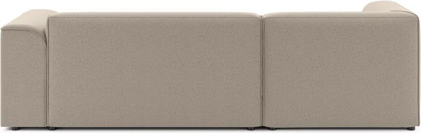 Jasnobrązowy narożnik (lewostronny/z szezlongiem) Merid – Ropez