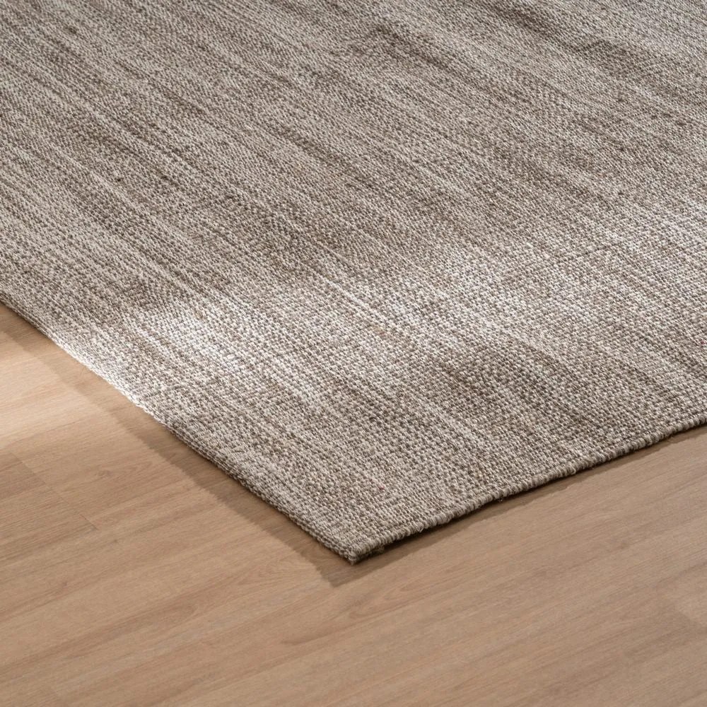 Brązowy dwustronny dywan z mieszanki wełny 160x230 cm – Ixia