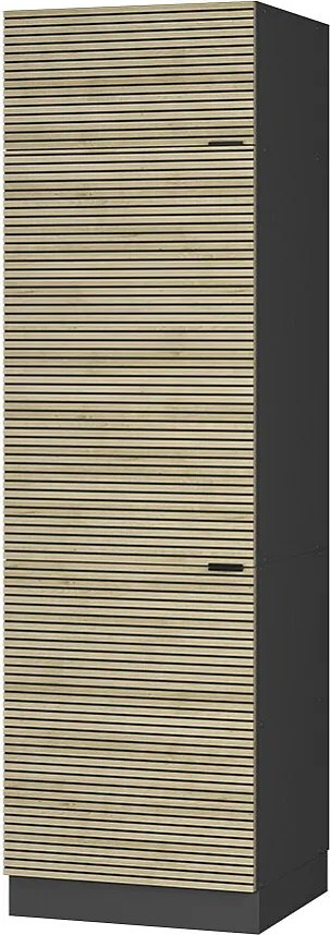 Szafka na lodówkę panel dębowy 60x58.1x206.8 fame-line