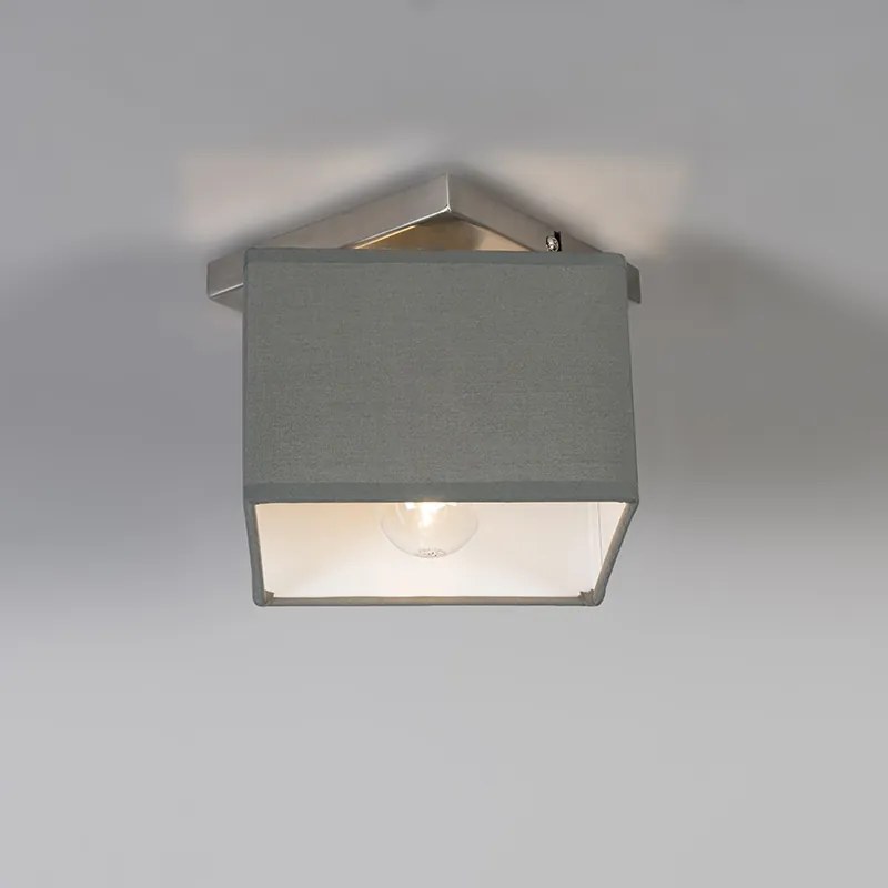 Nowoczesna lampa sufitowa szara - VT 1 Nowoczesny Oswietlenie wewnetrzne