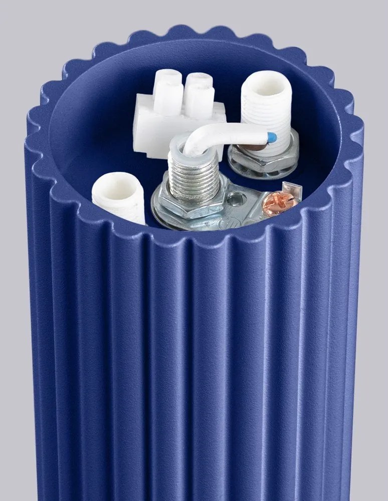 Niebieska lampa sufitowa ze szklanym kloszem ø 12 cm Orbital – Sollux