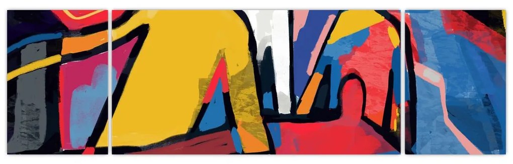 Obraz - Abstrakcja mężczyzn (170x50 cm)