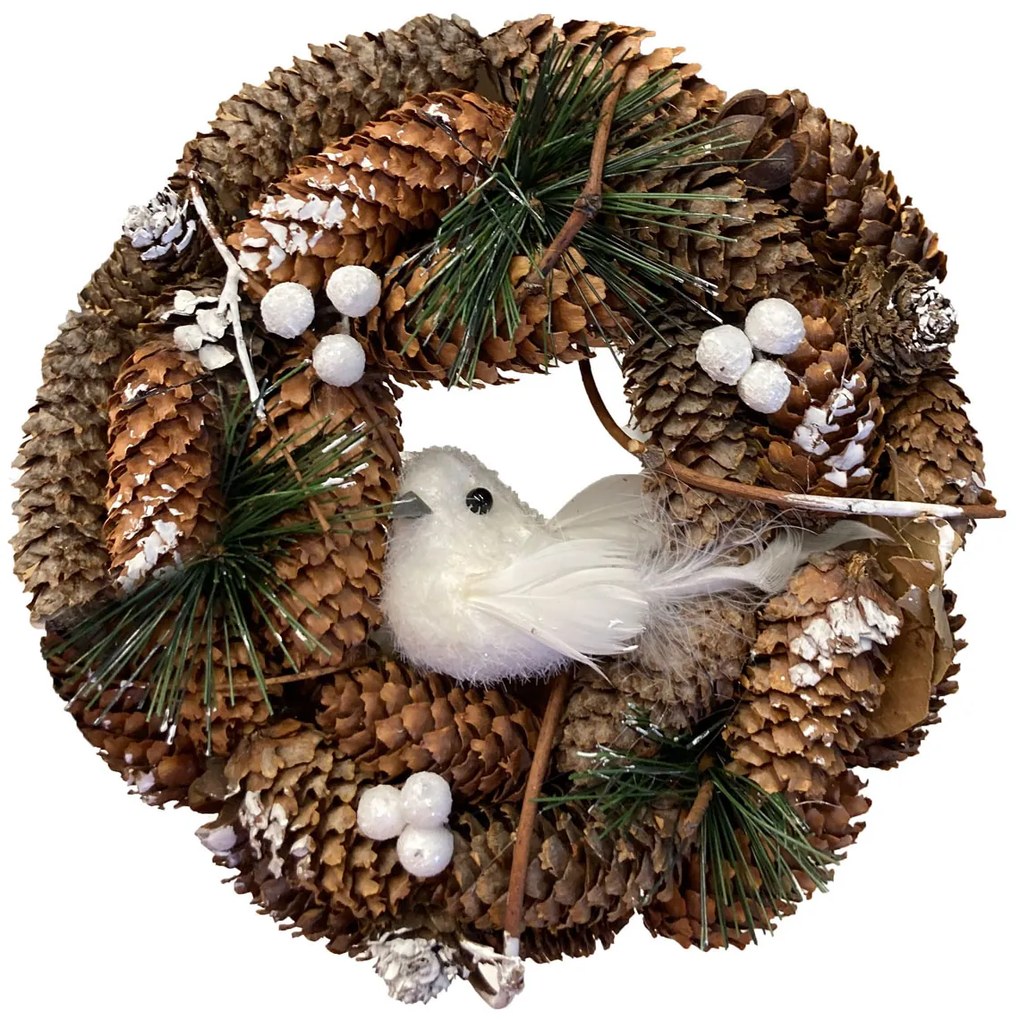 Wianek świąteczny, dekoracja, 19 cm