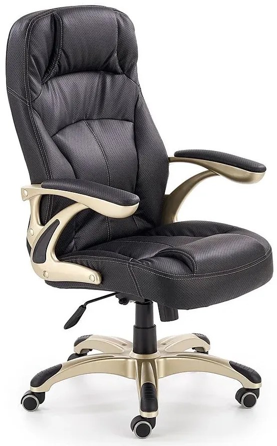 Czarny fotel gabinetowy obrotowy G6-A74