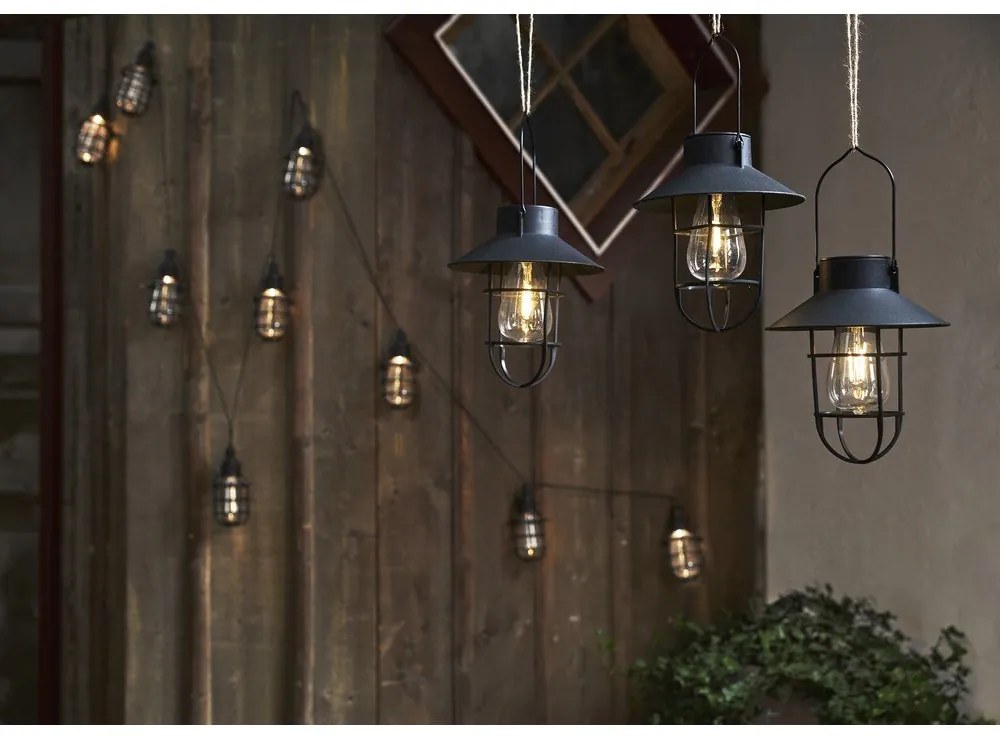 Solarna lampa zewnętrzna LED (wysokość 21 cm) Cage – Star Trading