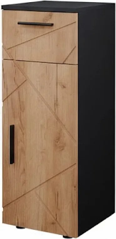 Szafka Midi złoty dąb power/antracyt 30x30x81 irma