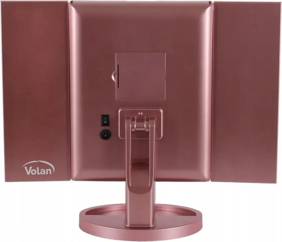 Lusterko PREMIUM Do MAKIJAŻU Kosmetyczne Rozkładane Powiększane ŚWIATŁA LED