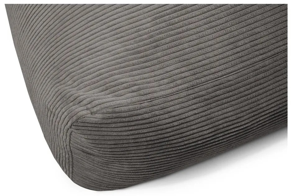 Czarny sztruksowy worek do siedzenia Sofa Snug – SLOWDOWN