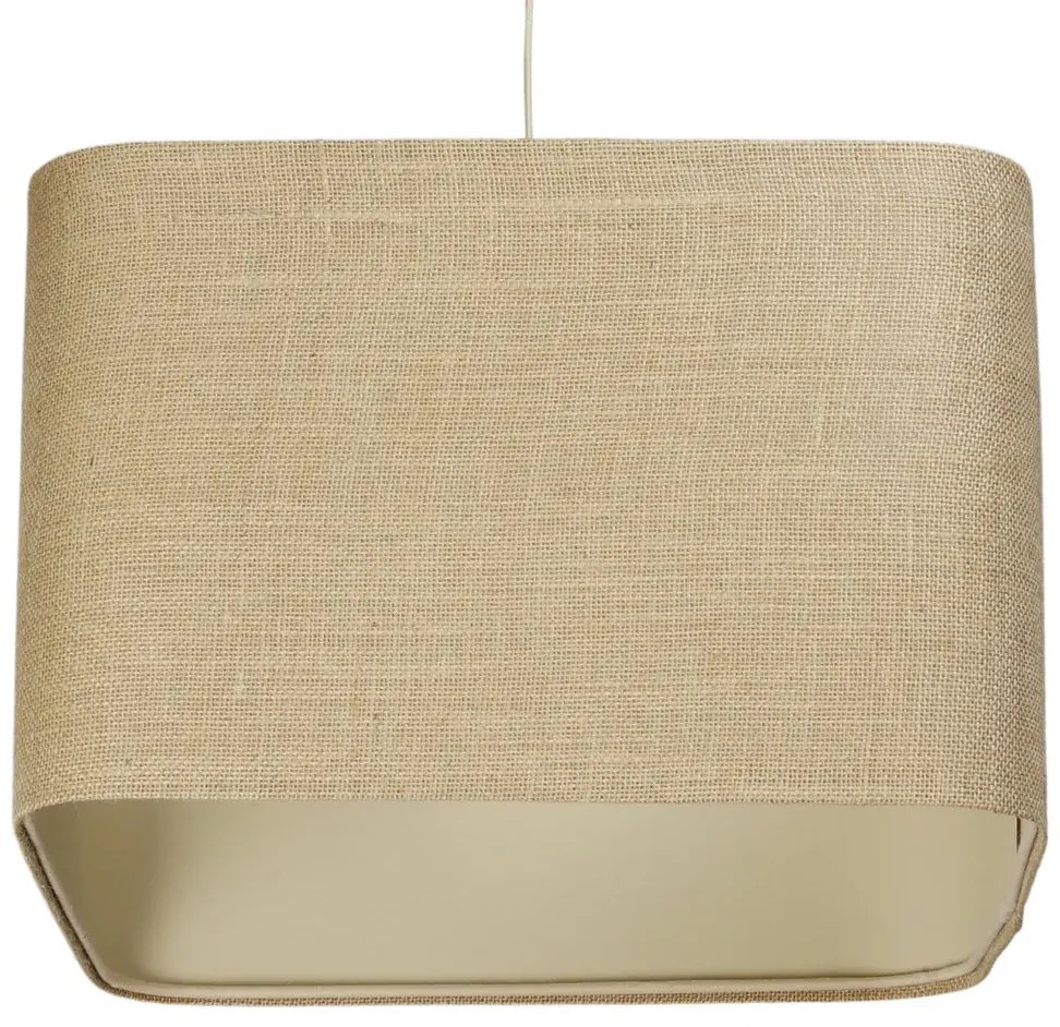 Lampa wisząca KWADRO LEN 012-40w25 jutowa/beżowa BPS KONCEPT