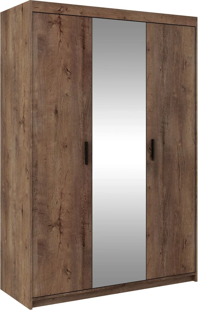 Duża szafa z lustrem do przechowywania dąb lefkas F9-D49