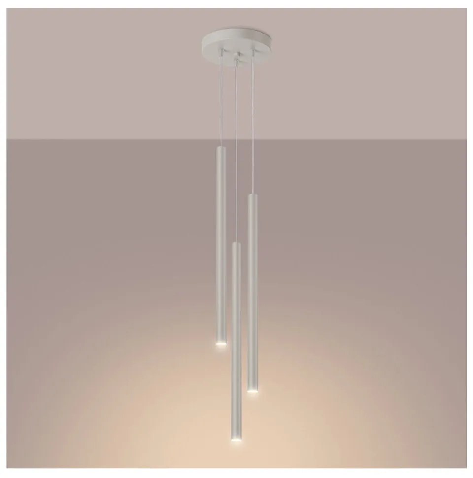 Kremowa lampa wisząca ø 19,5 cm Fideus – Nice Lamps