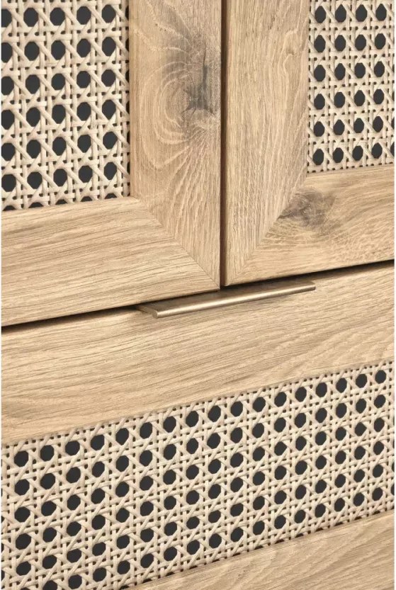 Designerska szafa CALVIRO S-1 w naturalnym odcieniu dąb artisan – idealna do wnętrz w stylu loft, boho i skandynawskim