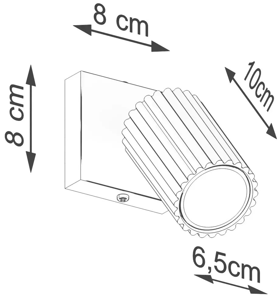 Kinkiet na wyciągniku taupe  D7-L71