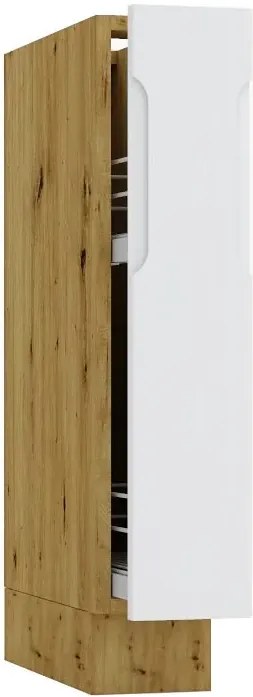 Szafka cargo 15 cm dąb artisan + szary- Orfa 3X
