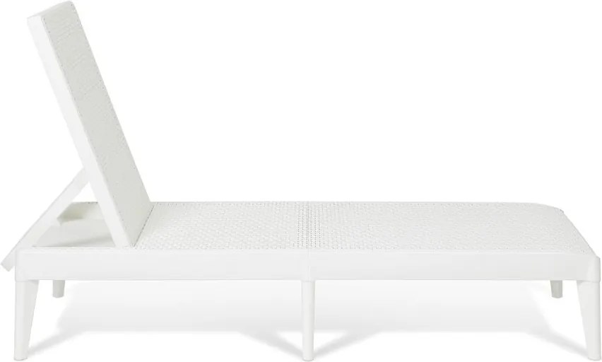 NUMANA, Leżak ogrodowy plastikowy, biały