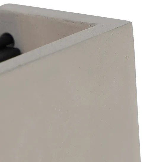 Industrialna lampa ścienna betonowa - Meave