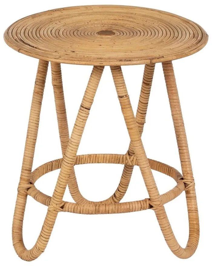 Rattanowy okrągły stolik ø 60 cm – Ixia