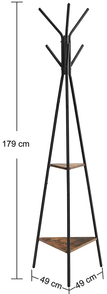 Wieszak stojący COLAME czarny