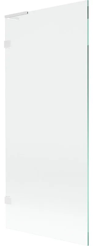 Mexen Lunar L parawan nawannowy 1-skrzydłowy 80 x 150 cm, transparent, biały - 897L-080-000-20-00