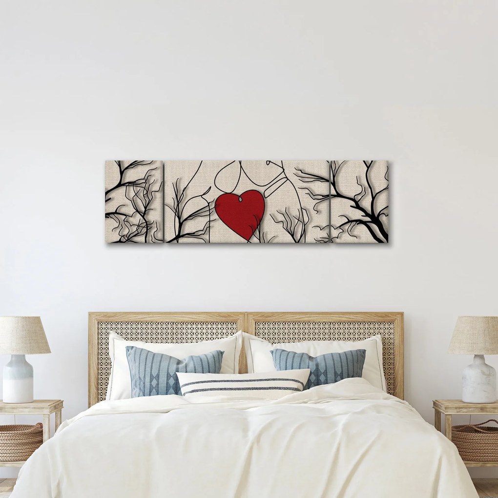 Obraz - Zakochana para (170x50 cm)