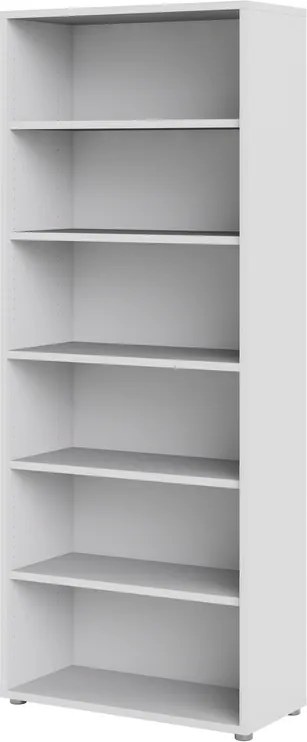 Wysoki regał do biura Prima 5 biały