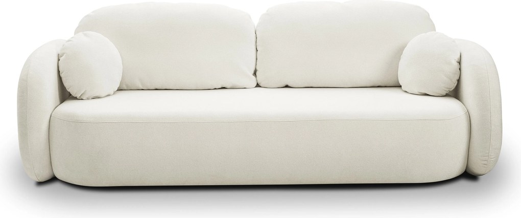 Masseno Sofa AMICO z funkcją spania i pojemnikiem na pościel - Kremowy - SICURO 60