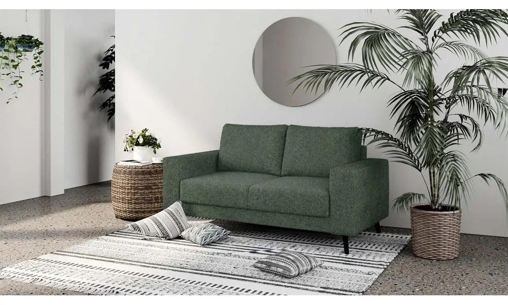 Ciemnozielona sofa 168 cm Fynn – Ghado