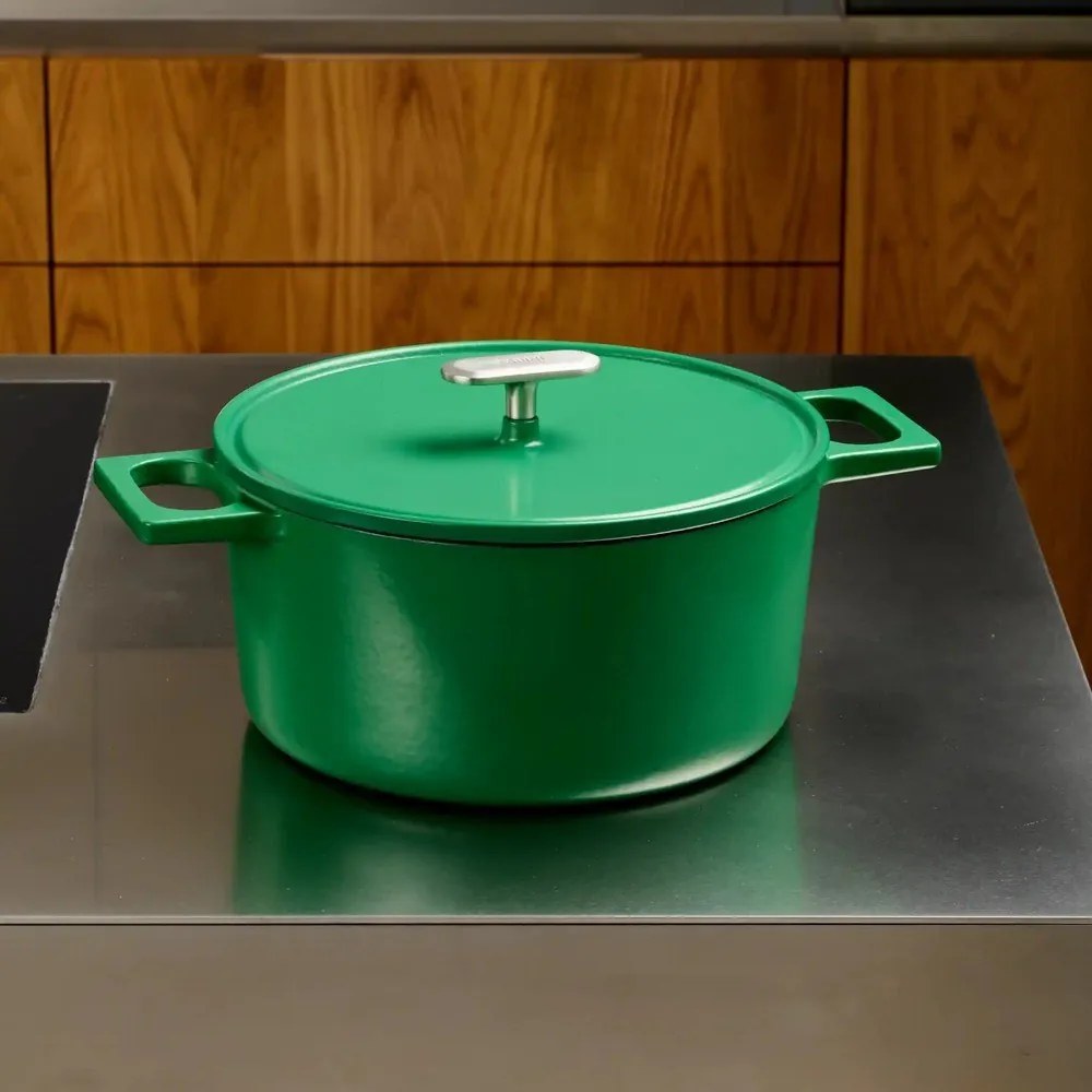 Garnek żeliwny z pokrywką odpowiedni na indukcję 5,5 l Mattia 3.0 – FABINI