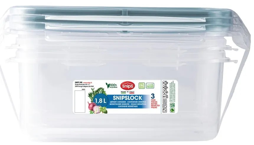 Pojemniki na żywność 3 szt. Snipslock – Snips