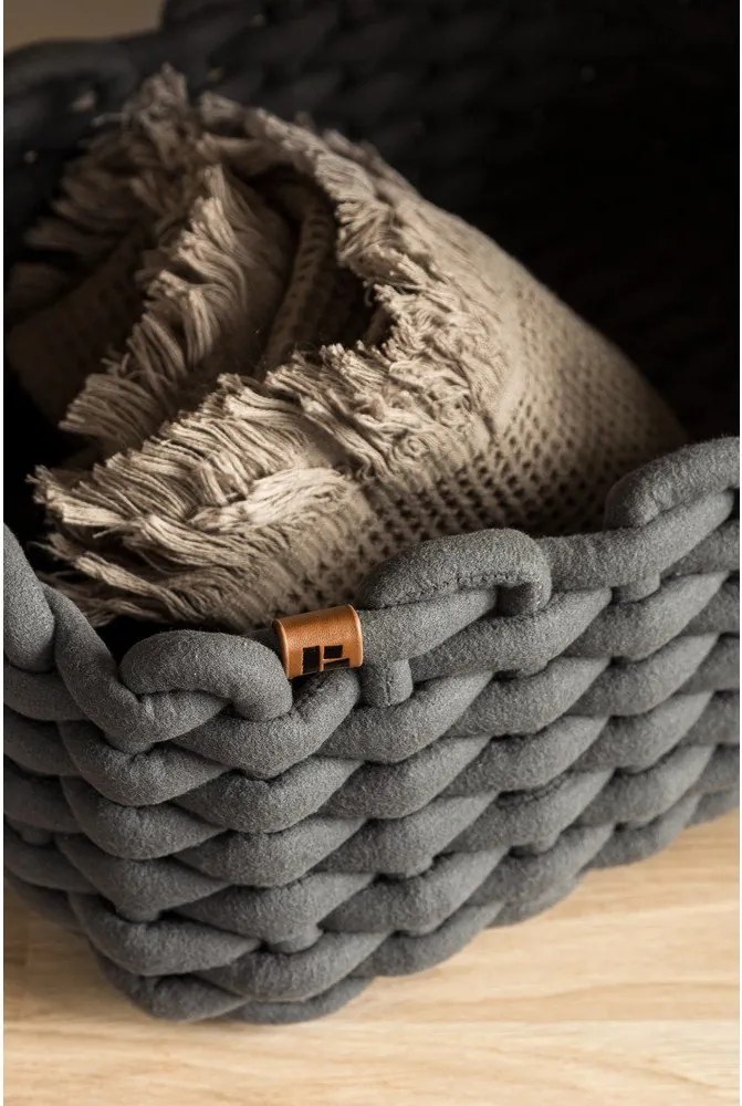 Tekstylny koszyk 35x25x14 cm Peach Skin M – Bigso