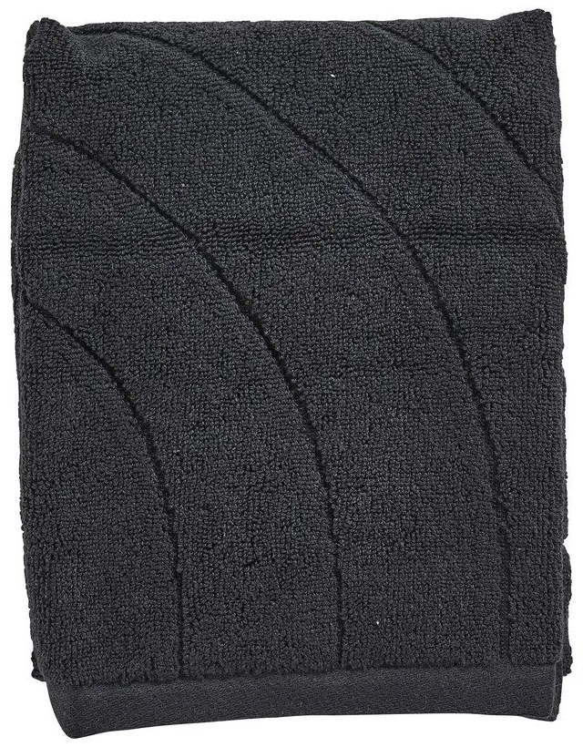 Czarny bawełniany ręcznik frotte 50x70 cm Time – Zone