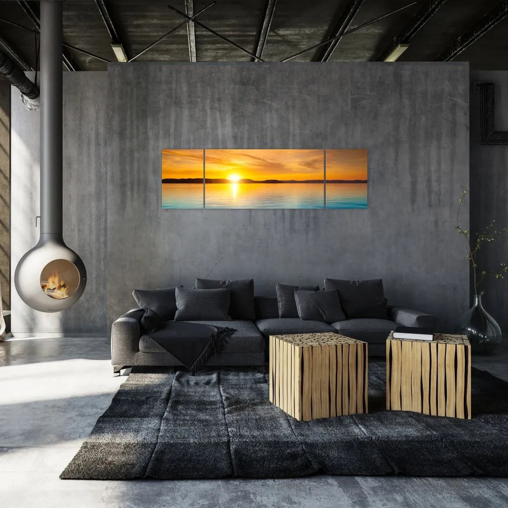 Obraz wschodu słońca (170x50 cm)