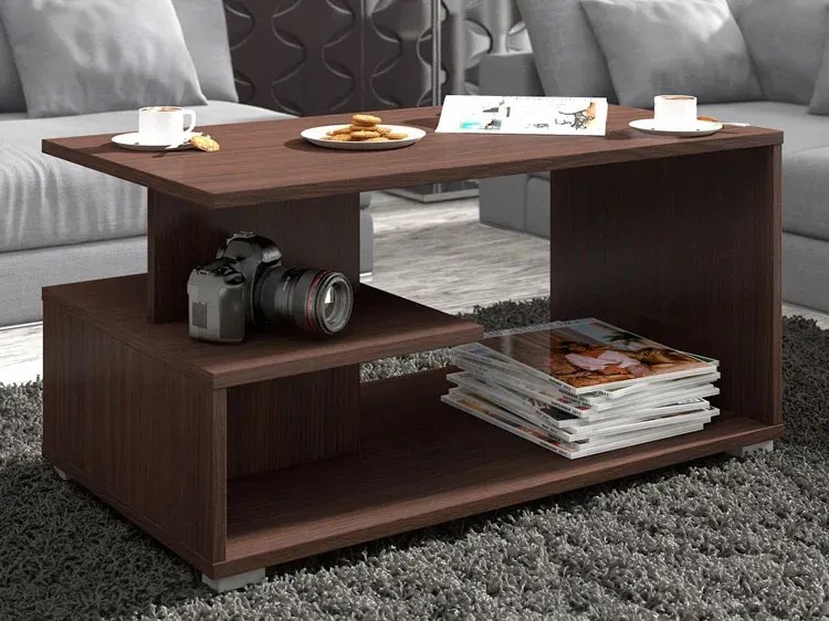 Prostokątna ława do salonu wenge K4-C56