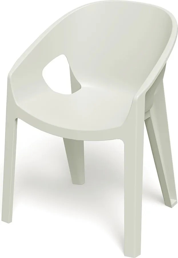 Plastikowe krzesło do ogrodu Premo Six z podłokietnikami