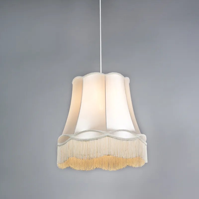 Zestaw 4 x lampa wisząca kremowa 45cm - Granny Retro Oswietlenie wewnetrzne
