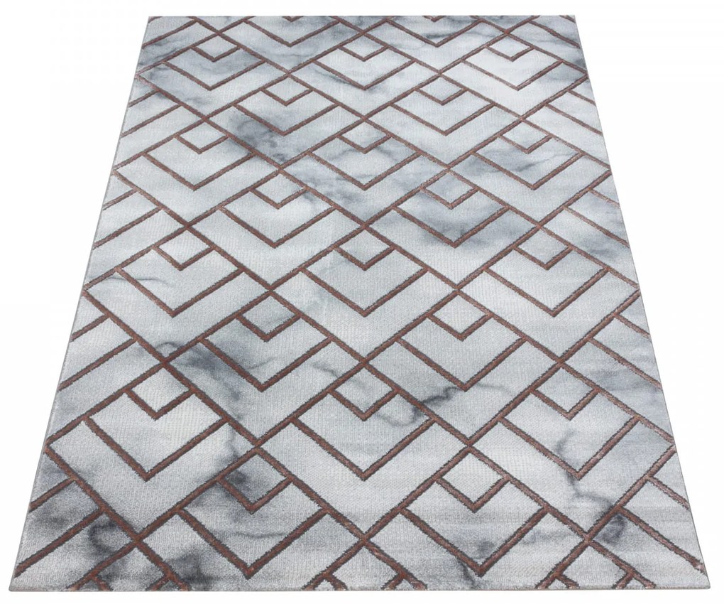 Dywan ekskluzywny Naxos mozaika szaro-brązowy 240 cm x 340 cm