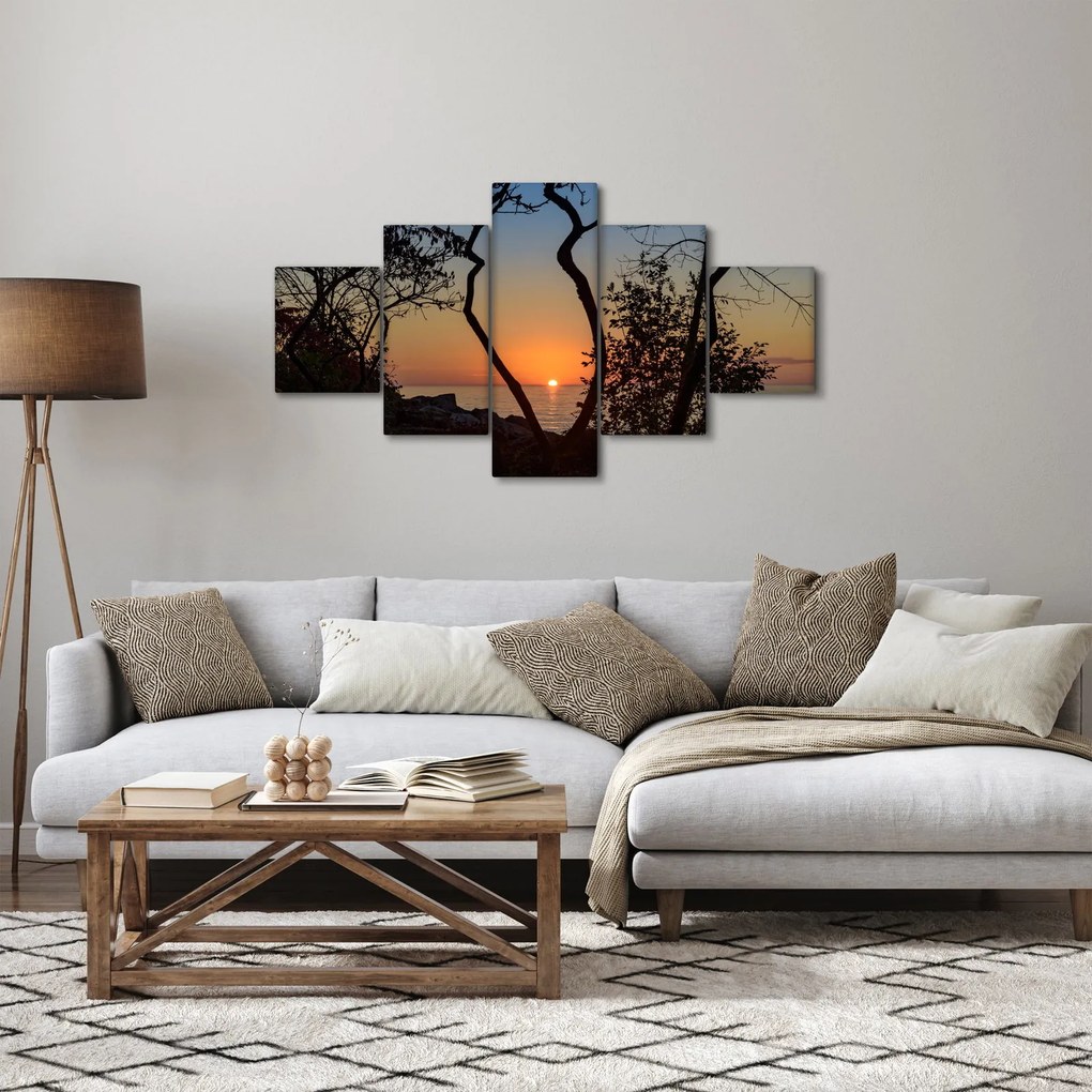 Obraz zachodu słońca (125x70 cm)