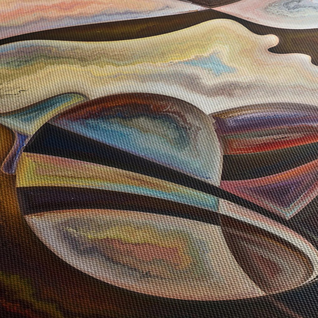 Obraz - Abstrakcja głów (125x70 cm)