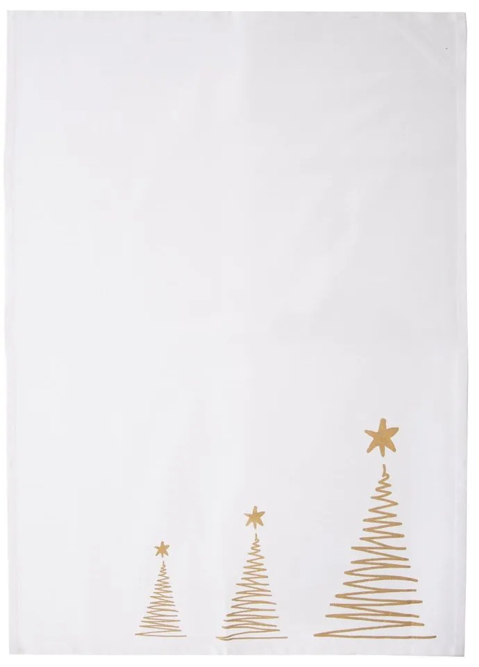Bawełniany zestaw torby i ściereczek ze świątecznym motywem 50x70 cm – Orion