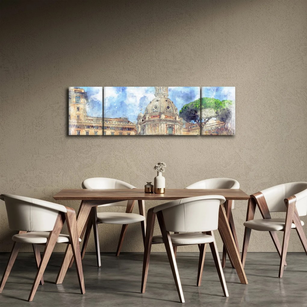 Obraz - Kościół Santa Maria di Loreto, Rzym, Włochy (170x50 cm)