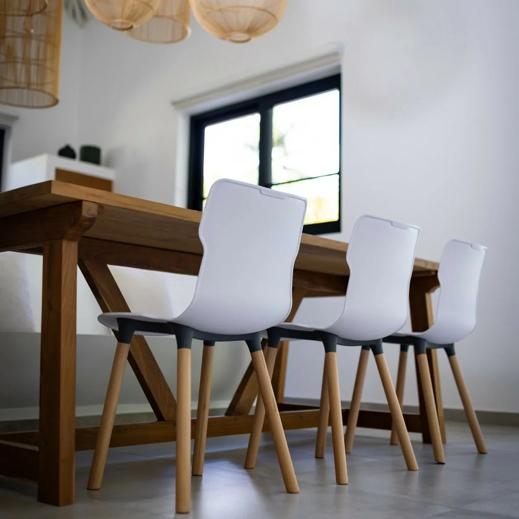 Krzesło Duo wood Carrara 50,3 x 46,3 x 80,9 cm