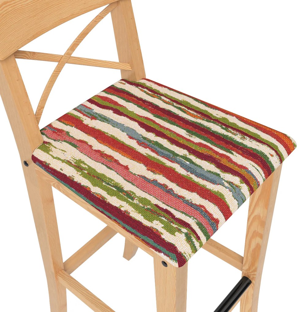 Pokrowiec na krzesło barowe Ingolf z tapicerowanym siedziskiem