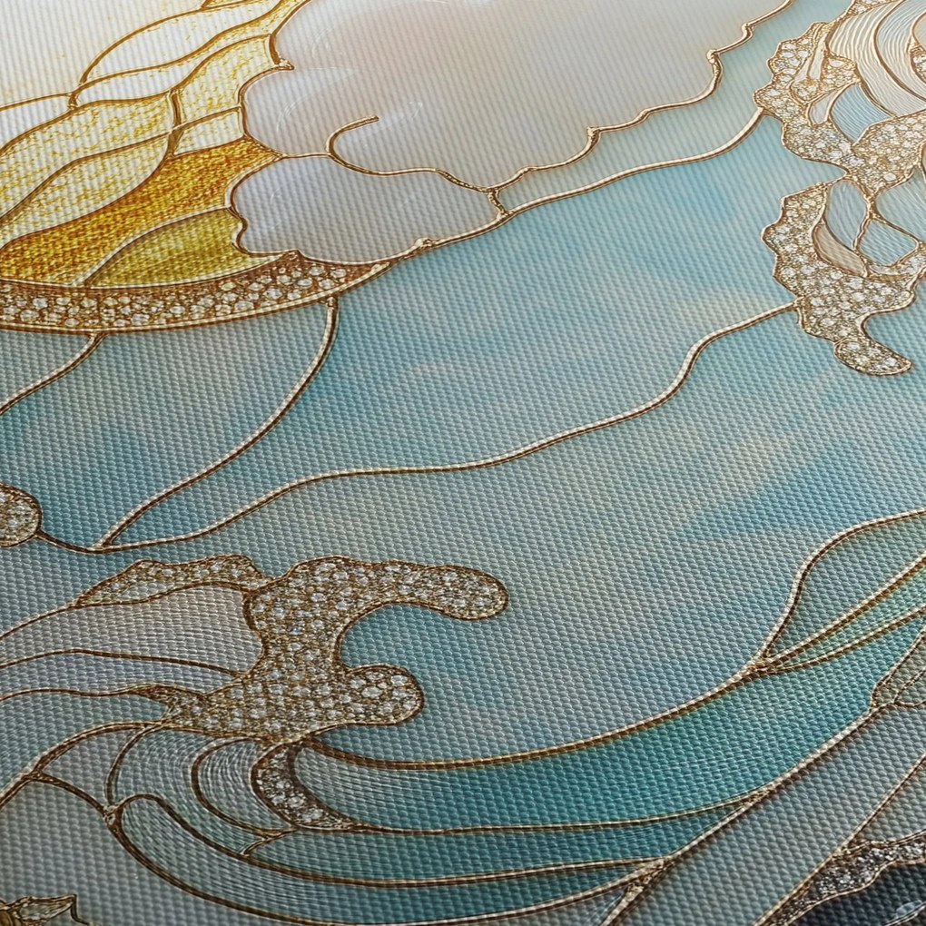 Obraz - 3D perły w oceanie (170x50 cm)