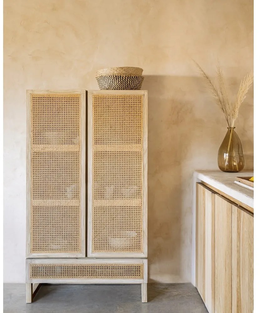 Komoda z drewna Mindi Kave Home Rexit, szer. 90 cm