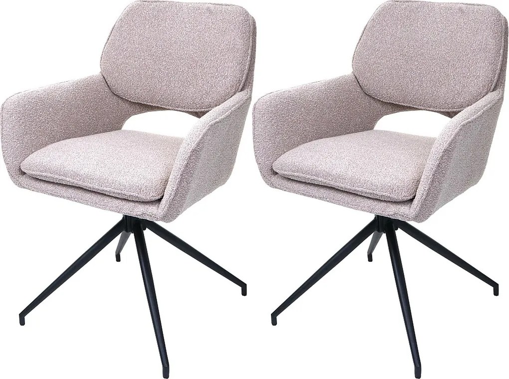 Krzesło do jadalni MCW-N74 (zestaw 2 sztuk),  beżowy