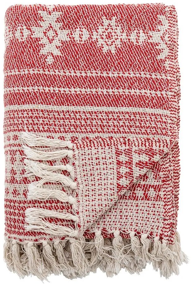 Czerwony koc 130x160 cm Oia – Bloomingville
