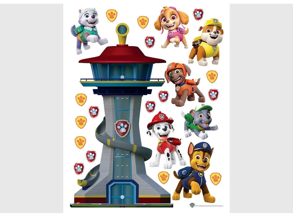 Dekoracja samoprzylepna Paw Patrol, 65 x 85 cm