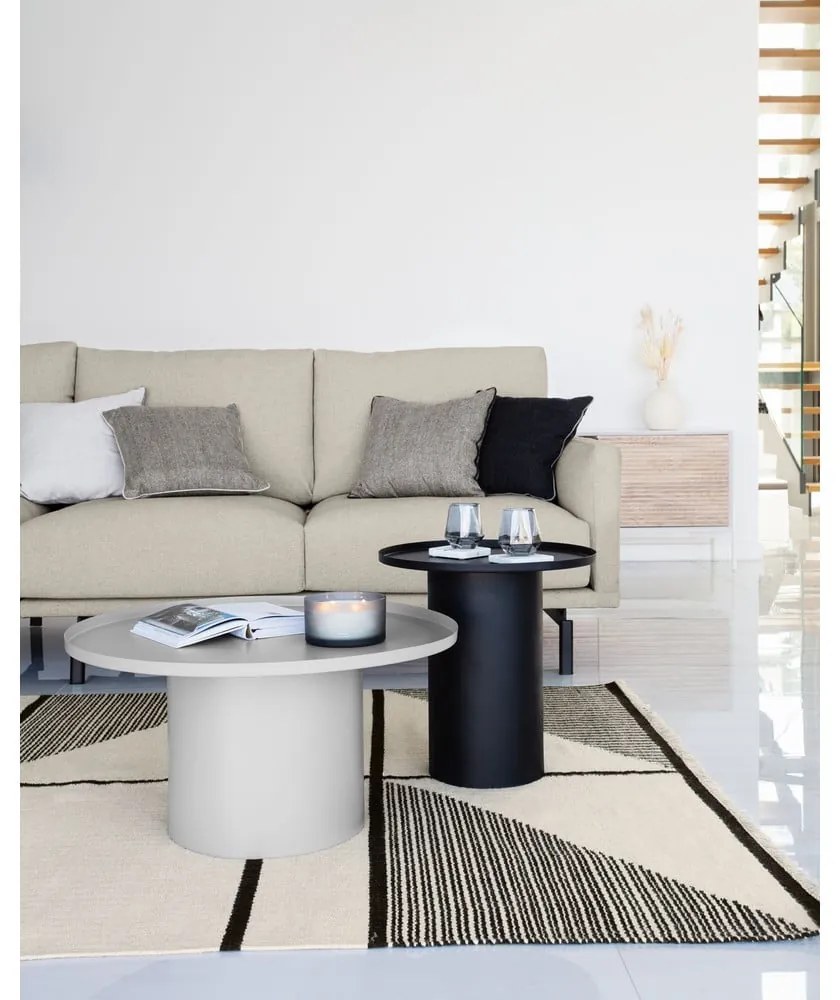 Beżowa sofa z tkaniny szenilowej 214 cm Galene – Kave Home