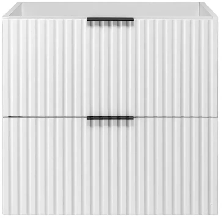Wisząca biała szafka łazienkowa z szufladami 60 cm G5-D40